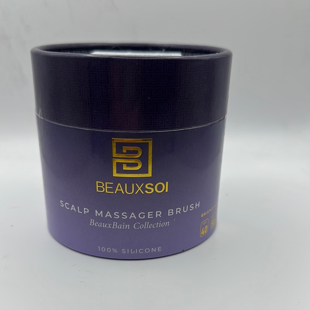 Beauxsoi Scalp Massager Brush in Purple